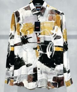 Alternative view of Men’s Premium Abstract Print Casual Shirt – Stylish & Modern Fit