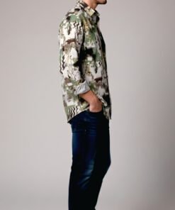 Alternative view of Premium Men’s Abstract Design Casual Shirt – Green