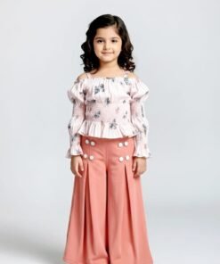 Girls Stylish Top & Palazzo Set