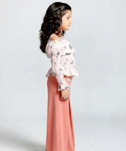 Alternative view of Girls Stylish Top & Palazzo Set