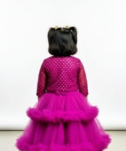 Alternative view of Girls Festive Pink Gown – Perfect for Birthdays & Weddings