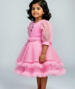 Alternative view of Elegant Light Pink Princess Dress for Girls